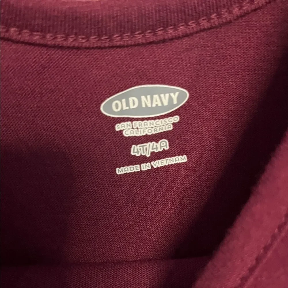 Old Navy 4T Girls Burgundy Tulle Blouse, Kids, Tulle, Fall, Autumn